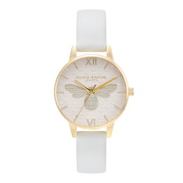 Olivia Burton Reloj Olivia OB16FB24 Honey Bee Dorado y Blanco