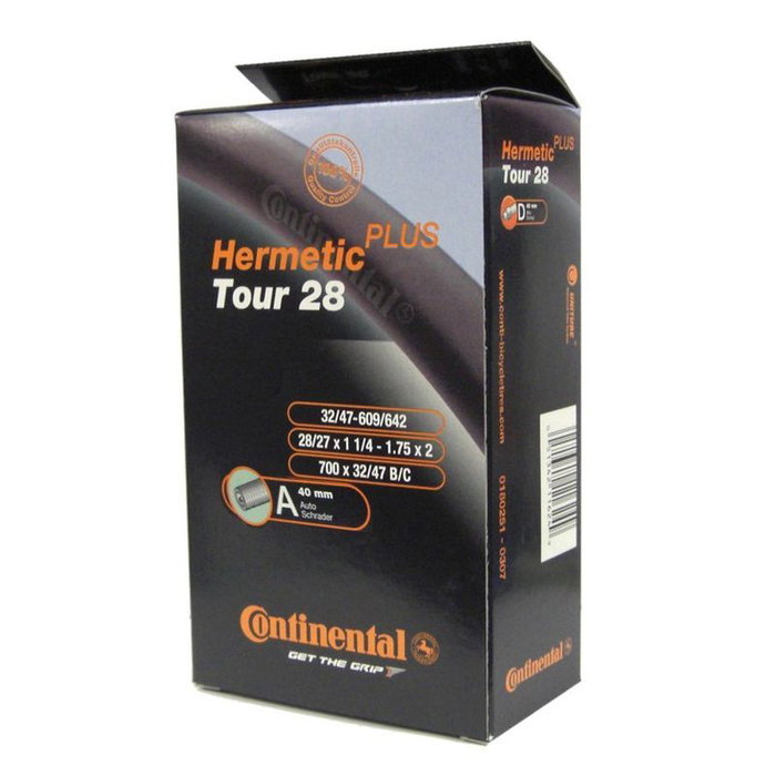Continental Tour Cámara para Bicicleta Estándar, Híbrido y Eléctrica, 230 g, ETRTO 32/47622 32/42635 Continental Tour Cámara para Bicicleta Estándar, Híbrido y Eléctrica, 230 g, ETRTO 32/47622 32/42635