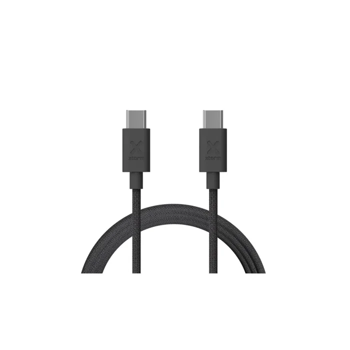 Xtorm Cable USB-C a USB-C GO2 100W PD, Carga Rápida, 1 Metro, Negro