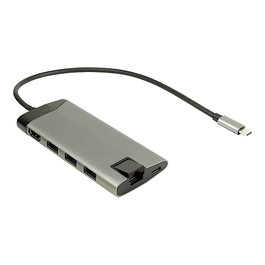 Inter-Tech Argus GDC-802 Dockingstation USB-C con HDMI, Ethernet y 100W Power Delivery
