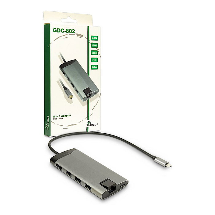 Inter-Tech Dockingstation Argus GDC-802 USB-C 1xHDMI Mobile