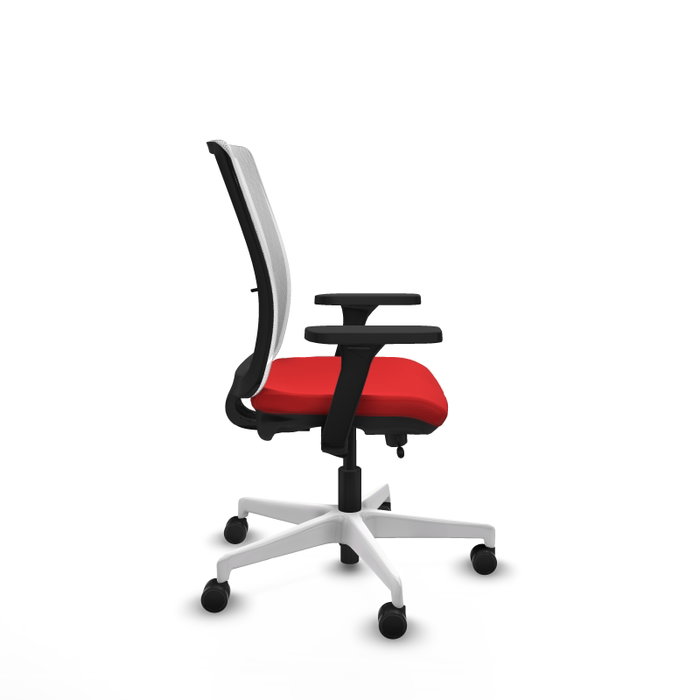 PIQUERAS Y CRESPO Silla de oficina Haches Rojo/Blanco PIQUERAS Y CRESPO Silla de oficina Haches Rojo/Blanco