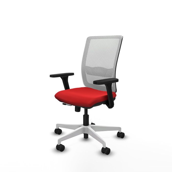 PIQUERAS Y CRESPO Silla de oficina Haches Rojo/Blanco PIQUERAS Y CRESPO Silla de oficina Haches Rojo/Blanco