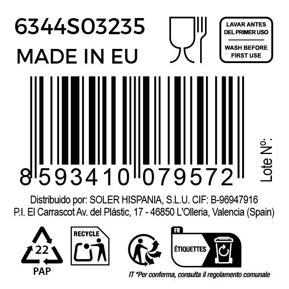 Bohemia Set de 6 Copas de Vino Blanco "Clara", 350 cc, Cristalería de Alta Calidad (4 Cajas)