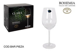 Bohemia Set de 6 Copas de Vino Blanco "Clara", 350 cc, Cristalería de Alta Calidad (4 Cajas)