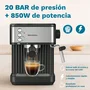 Cafetera expreso grunkel cafpresso-20aroma 850w 20 bares