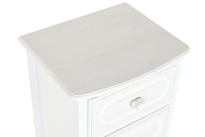 DKD Home Decor Chifonier Romántico Blanco Madera MDF 4 Cajones 100x36x40 cm DKD Home Decor Chifonier Romántico Blanco Madera MDF 4 Cajones 100x36x40 cm