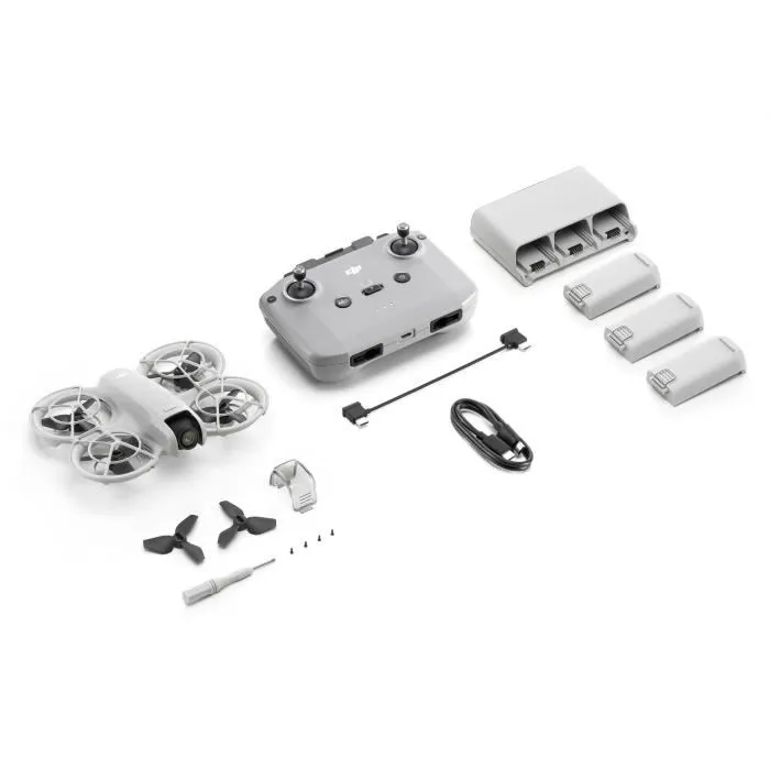 DJI Dron ultracompacto Neo Fly More Combo, 135g, Accesorios Incluidos, Captura Cinematográfica