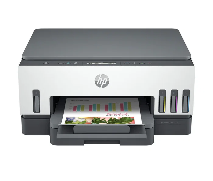 HP Impresora Multifunción Smart Tank 7005 A4 Tinta Inyección Térmica 4800x1200DPI 15ppm Wi-Fi All-in-One Copiadora Escáner Color 28B54A Light Basalt