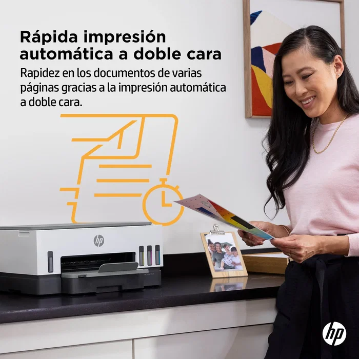 HP Impresora Multifunción Smart Tank 7005 A4 Tinta Inyección Térmica 4800x1200DPI 15ppm Wi-Fi All-in-One Copiadora Escáner Color 28B54A Light Basalt