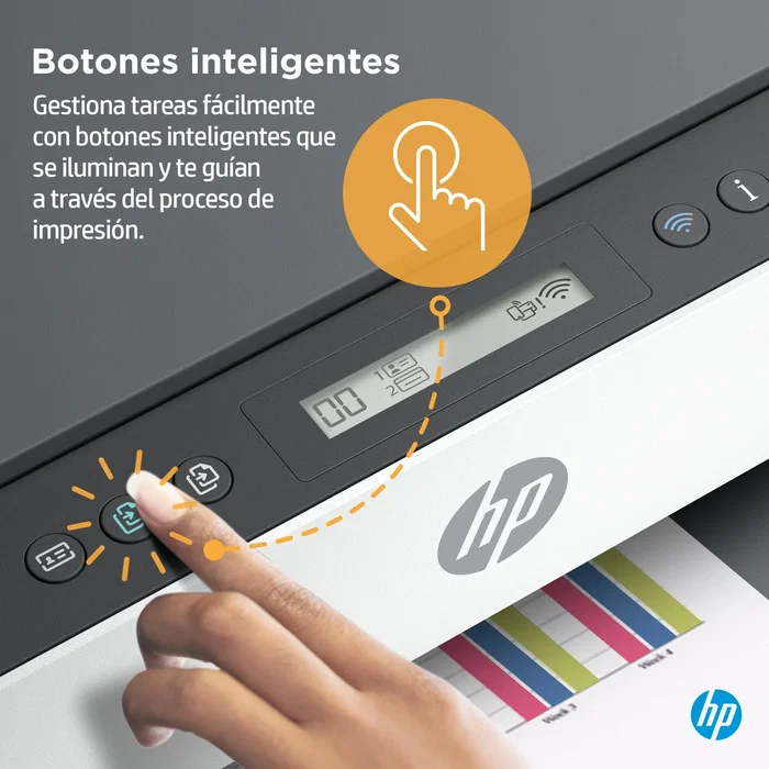 HP Impresora Multifunción Smart Tank 7005 A4 Tinta Inyección Térmica 4800x1200DPI 15ppm Wi-Fi All-in-One Copiadora Escáner Color 28B54A Light Basalt