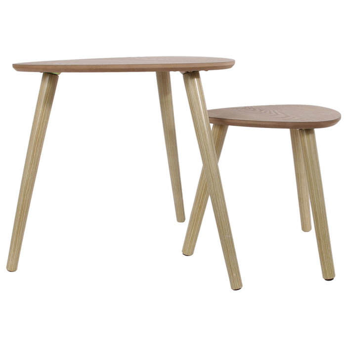 Home Deco Factory JGO. 2 Mesas Nido Triangulares