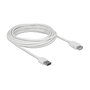 DeLOCK 85202 Cable de extensión USB 2.0 Macho a Hembra 5 m Blanco