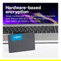Crucial BX500 SSD Interno 4TB SATA III 2.5" 3D NAND, 540 MB/s Lectura, 500 MB/s Escritura, 6 Gb/s, 7mm