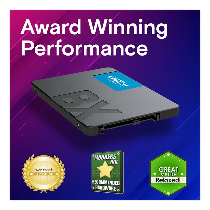 Crucial BX500 SSD Interno 4TB SATA III 2.5" 3D NAND, 540 MB/s Lectura, 500 MB/s Escritura, 6 Gb/s, 7mm Crucial BX500 SSD Interno 4TB SATA III 2.5" 3D NAND, 540 MB/s Lectura, 500 MB/s Escritura, 6 Gb/s, 7mm