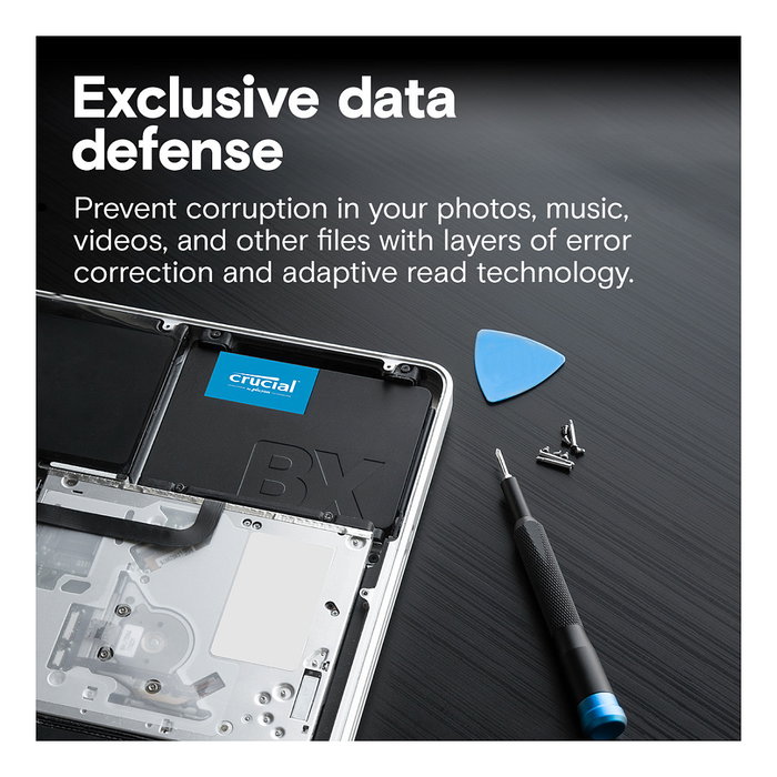 Crucial BX500 SSD Interno 4TB SATA III 2.5" 3D NAND, 540 MB/s Lectura, 500 MB/s Escritura, 6 Gb/s, 7mm Crucial BX500 SSD Interno 4TB SATA III 2.5" 3D NAND, 540 MB/s Lectura, 500 MB/s Escritura, 6 Gb/s, 7mm
