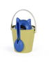 United Pets Contenedor para Comida 20 cm Dim - Alto 28 cm Azul-Amarillo Polipropileno