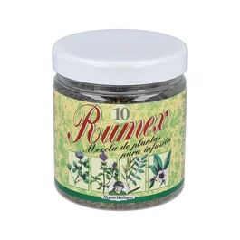 Rumex 10 Infusión para el Control del Peso y Bienestar, Mezcla de Plantas Natural, Bote 80Gr