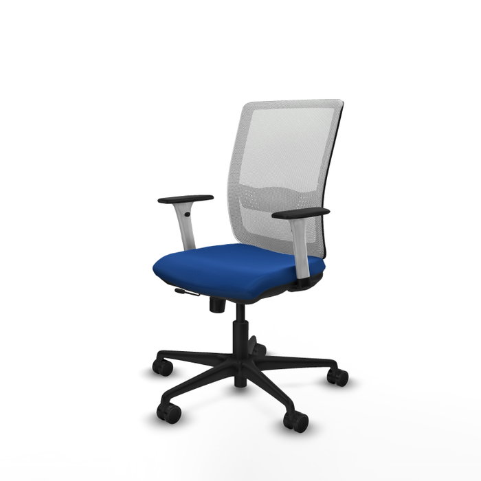 PIQUERAS Y CRESPO Silla de oficina Haches Azul y Blanco