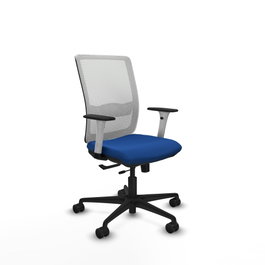 PIQUERAS Y CRESPO Silla de oficina Haches Azul y Blanco