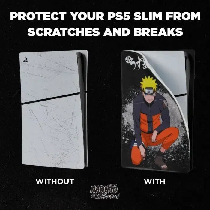 Konix Funda de Silicona para PlayStation 5 Slim - Naruto - Accesorio PS5