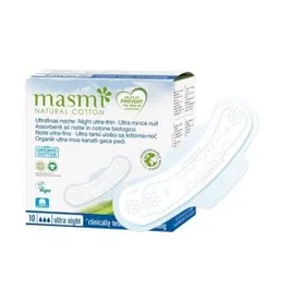 MASMI Compresas Ultra Finas Noche con Alas 10 Ud.