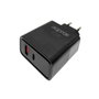 Approx Cargador de Pared 45W con 1xUSB-C y 1xUSB-A, Negro