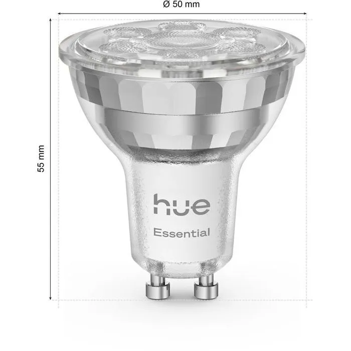 Philips Hue AABTN40918 Kit de Inicio - Puente, 3 Focos LED GU10 Blanco y Color, Regulador de Intensidad para Iluminación Ambiental Philips Hue AABTN40918 Kit de Inicio - Puente, 3 Focos LED GU10 Blanco y Color, Regulador de Intensidad para Iluminación Ambiental