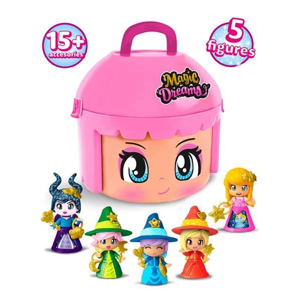Famosa Cabeza Pinypon Magic Dreams Incluye 5 Figuras Exclusivas 8 cm