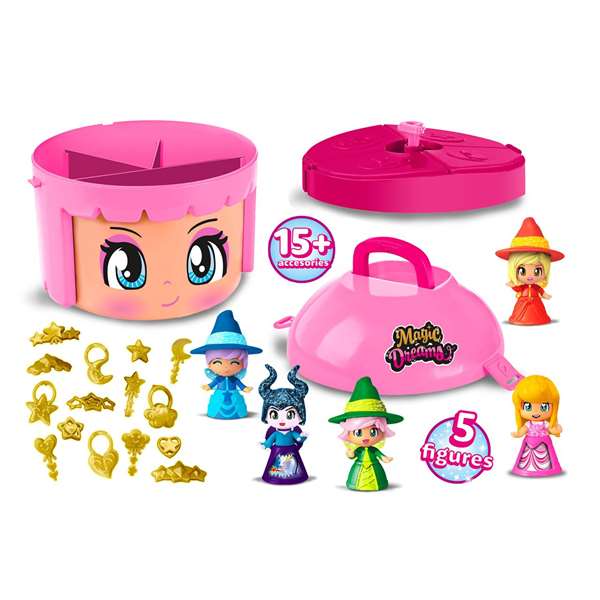 Famosa Cabeza Pinypon Magic Dreams Incluye 5 Figuras Exclusivas 8 cm