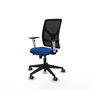 PIQUERAS Y CRESPO Silla de oficina Motilla con mecanismo Sincro/Traslack Azul