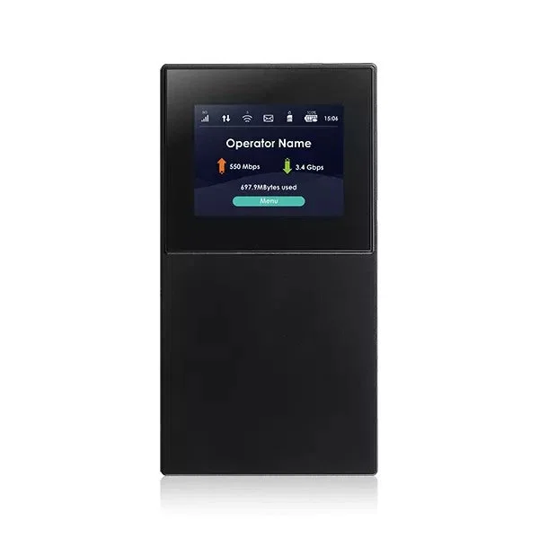 Zyxel NR2301 Router Móvil Portátil Wi-Fi 6 con Batería, Pantalla LCD 2.4", 5G/4G LTE, Antenas 2x2, Color Negro