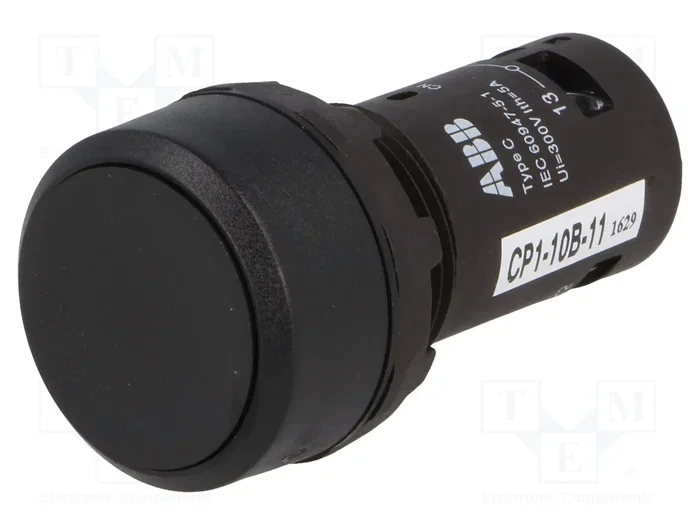 ABB Interruptor de presión CP1 22mm NC + NA negro ABB Interruptor de presión CP1 22mm NC + NA negro