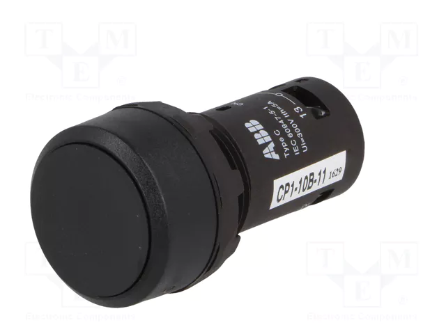 ABB Interruptor de presión CP1 22mm NC + NA negro ABB Interruptor de presión CP1 22mm NC + NA negro