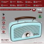 SAMI Radio Sami Vintage 3 bandas azul AC/batería multimedia