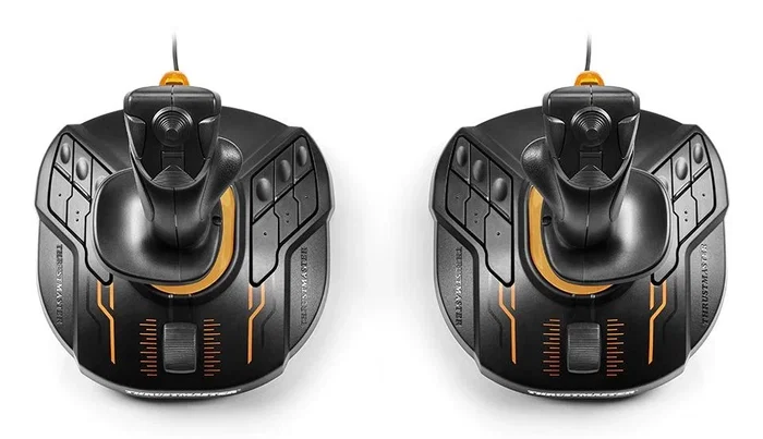 Thrustmaster T.16000M FCS Space Sim Duo Negro y Naranja Thrustmaster T.16000M FCS Space Sim Duo Negro y Naranja