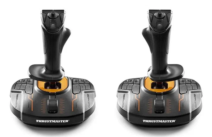 Thrustmaster T.16000M FCS Space Sim Duo Negro y Naranja Thrustmaster T.16000M FCS Space Sim Duo Negro y Naranja