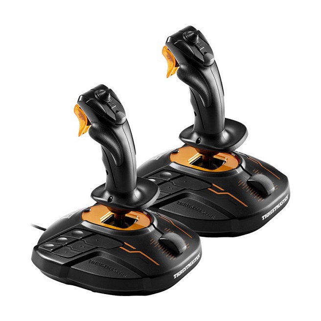 Thrustmaster T.16000M FCS Space Sim Duo Negro y Naranja