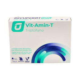 RECUPERAT-ION Triptofano 30 Cap. con Vitaminas B y C para el Sistema Nervioso, Reduce Cansancio y Fatiga