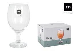 La Mediterranea Set 6 Copas Muski 400 cc (4 Cajas)
