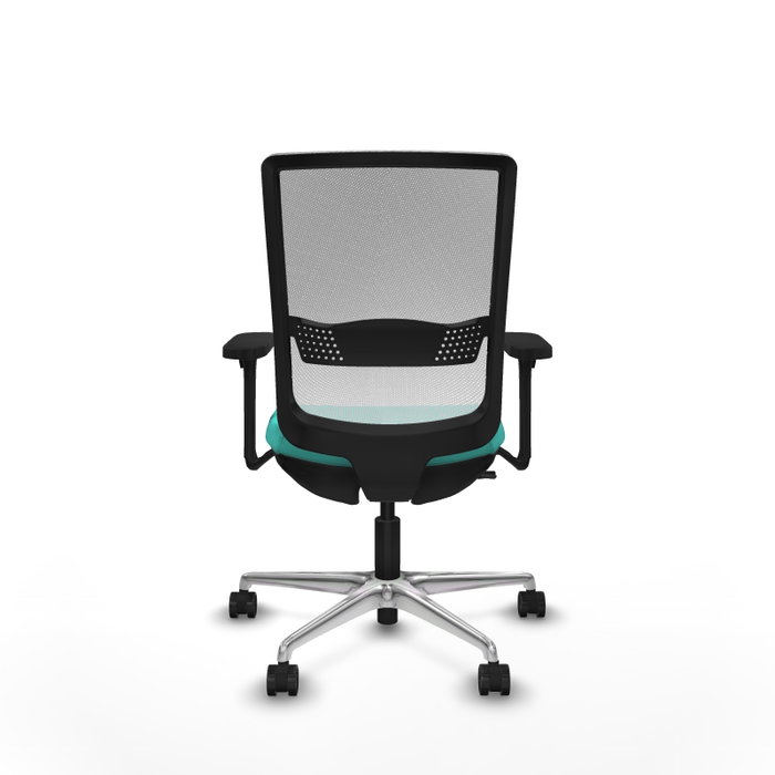 PIQUERAS Y CRESPO Silla de oficina Haches con mecanismo Sincro/Traslack, Turquesa y Blanco PIQUERAS Y CRESPO Silla de oficina Haches con mecanismo Sincro/Traslack, Turquesa y Blanco