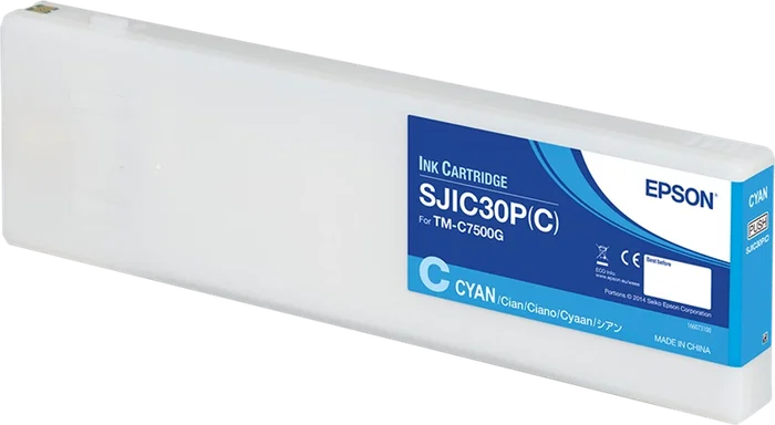 Epson SJIC30P(C) Cartucho de Tinta Cian para ColorWorks C7500G Epson SJIC30P(C) Cartucho de Tinta Cian para ColorWorks C7500G