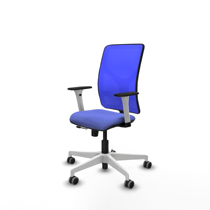 PIQUERAS Y CRESPO Silla de oficina Motilla con mecanismo Sincro/Traslack Azul