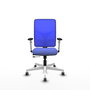 PIQUERAS Y CRESPO Silla de oficina Motilla con mecanismo Sincro/Traslack Azul