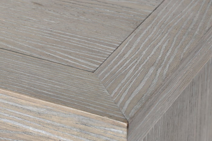 DKD Home Decor Buffet de Madera de Hevea y Cristal Natural DKD Home Decor Buffet de Madera de Hevea y Cristal Natural