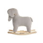 DKD Home Decor Mecedora de Elefante Gris y Madera