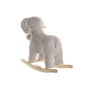 DKD Home Decor Mecedora de Elefante Gris y Madera