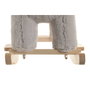 DKD Home Decor Mecedora de Elefante Gris y Madera