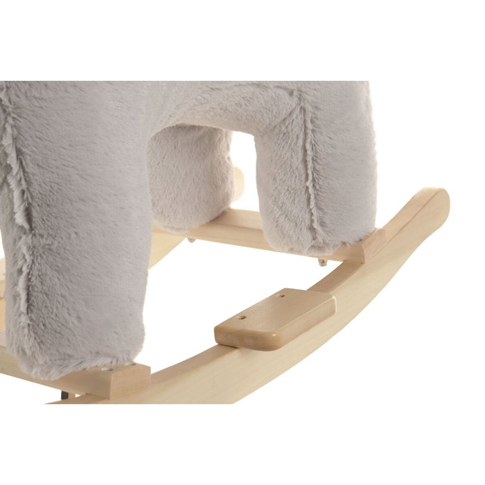 DKD Home Decor Mecedora de Elefante Gris y Madera DKD Home Decor Mecedora de Elefante Gris y Madera