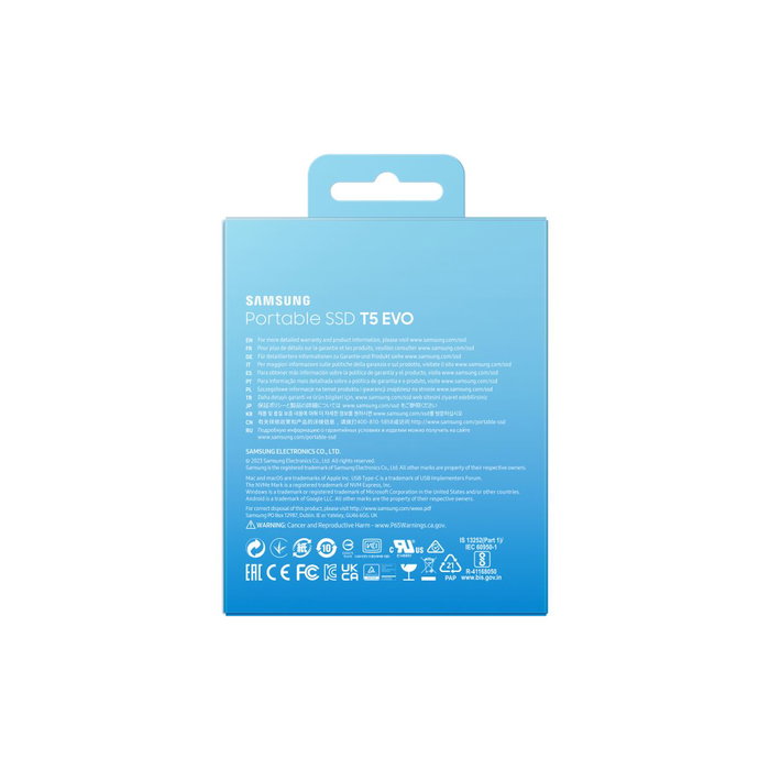Samsung T5 EVO 2 TB Negro Samsung T5 EVO 2 TB Negro